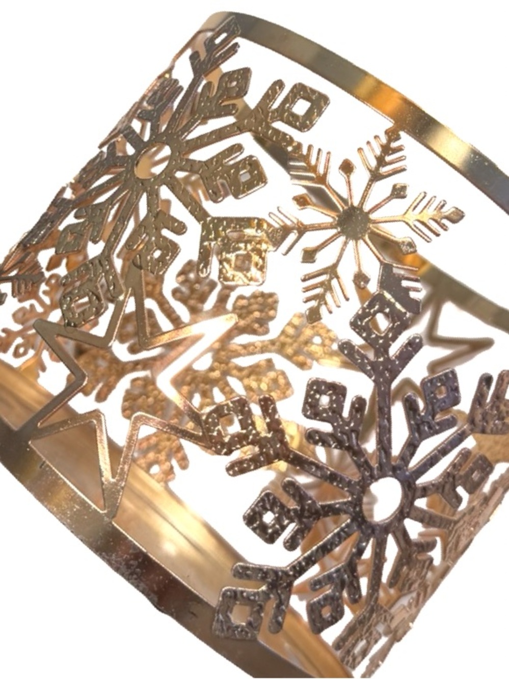 Snowflakes and Stars Candle Holder - Picture 3 of 3